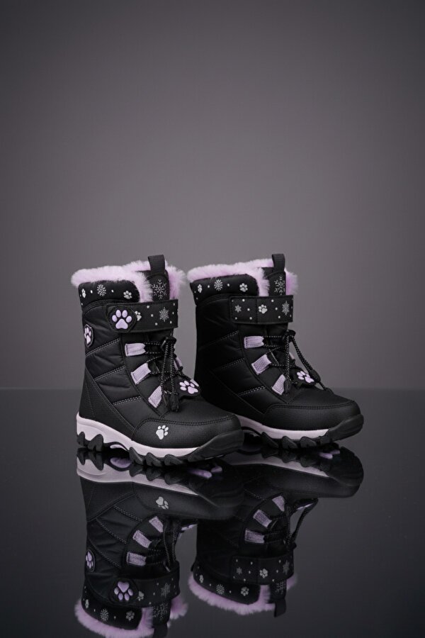 Muggo RAGYER İçi Kürklü Bağcıklı ve Cırtlı Kız Çocuk Bot