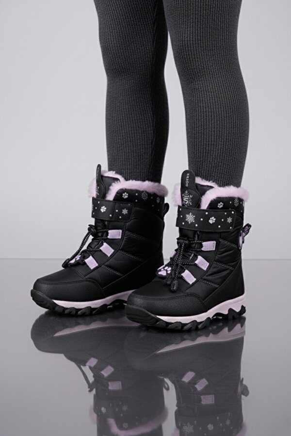 Muggo RAGYER İçi Kürklü Bağcıklı ve Cırtlı Kız Çocuk Bot