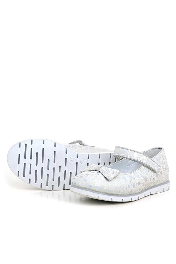 Rakerplus Hakiki Deri Desenli Cırtlı Kız Çocuk Babet