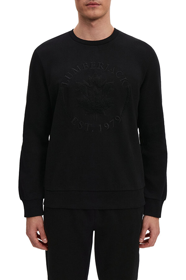 LUMBERJACK Lumberjack Crewneck Embroidery Logo Черный