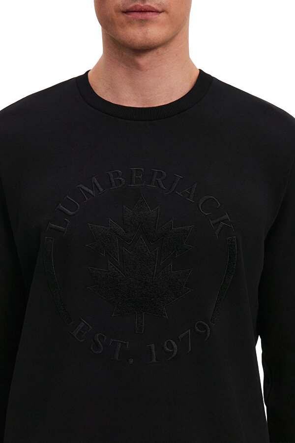 LUMBERJACK Lumberjack Crewneck Embroidery Logo Черный