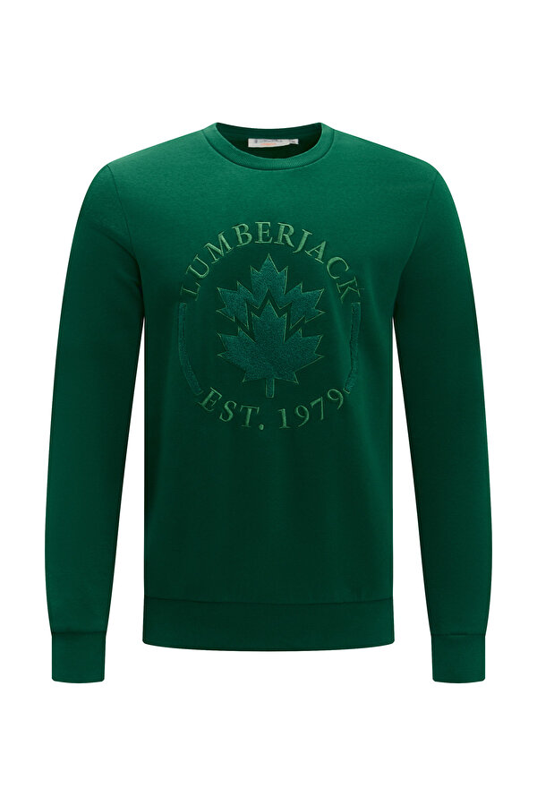 LUMBERJACK Lumberjack Crewneck Embroidery Logo Зеленый 008