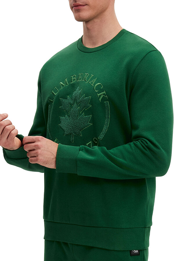 LUMBERJACK Lumberjack Crewneck Embroidery Logo Зеленый 008