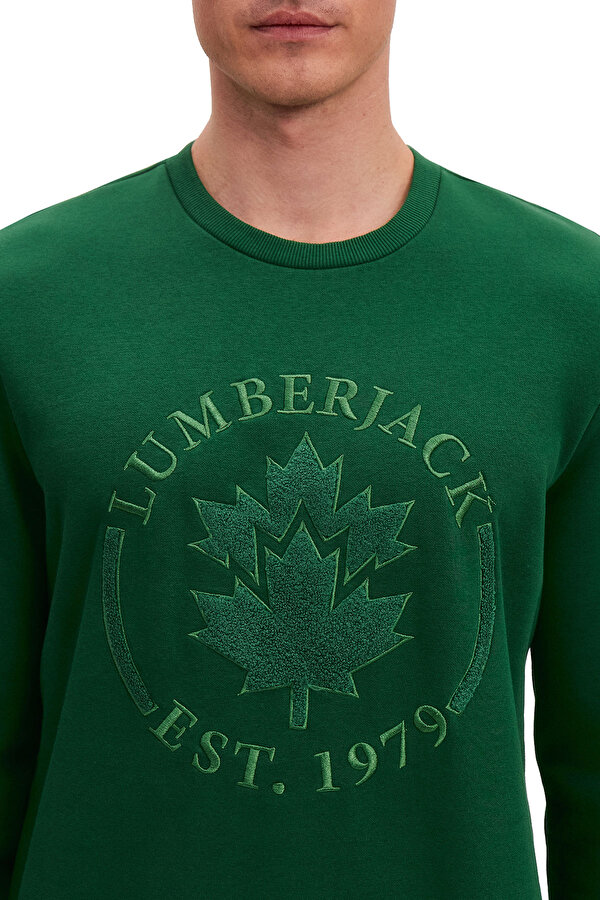 LUMBERJACK Lumberjack Crewneck Embroidery Logo Зеленый 008