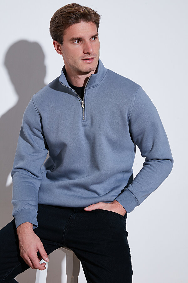 Buratti Erkek Sweat 59052592S2 KOYU GRİ-KUM