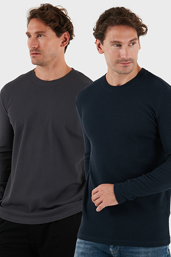 Erkek Sweat 5905073S2 ANTRASİT-LACİVERT