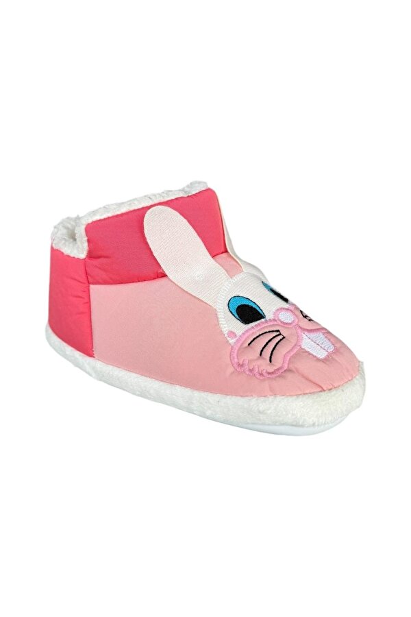 Liger Çocuk Figürlü Panduf Ev Pandufu Ev Ayakkabısı Ev Botu Kreş Okul Ayakkabısı  PUDRA - PEMBE