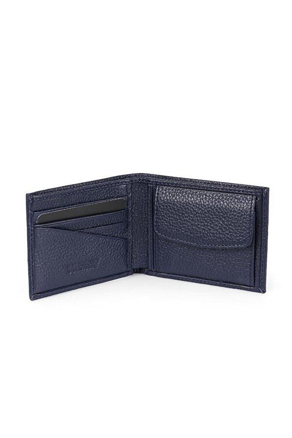 Daniel Klein DKL0789-2 Gerçek Deriden Üretilme Lacivert Erkek Cüzdan&Kartlık