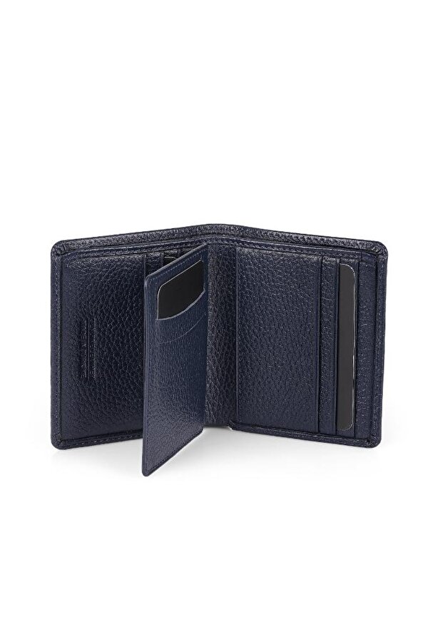 Daniel Klein DKL0706-2 Gerçek Deriden Üretilme Lacivert Erkek Cüzdan&Kartlık