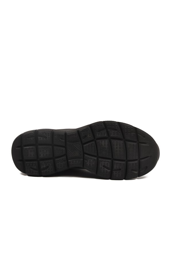 Walkway Siyah Bilekten Lastikli Erkek Spor Ayakkabı Flexible Pu M