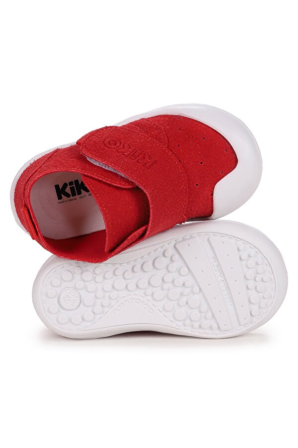 Kiko Kids Rosie İlk Adım Cırtlı Kız Bebek Günlük Ayakkabı Kırmızı