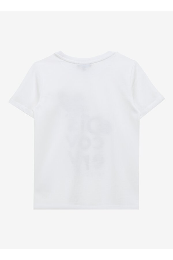 Discovery Expedition Baskılı Kırık Beyaz Erkek Çocuk T-Shirt D4SU-TST 3302