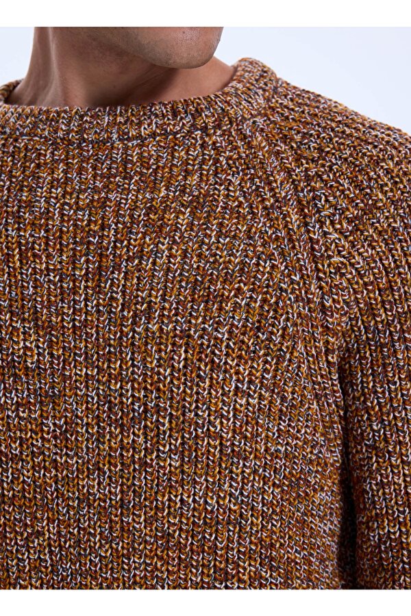 Jeep Bisiklet Yaka Relaxed Düz Kiremit Erkek Kazak J4WM-KZK4450