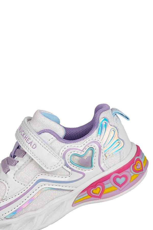 BUCK3046 BERRY Beyaz Kız Çocuk Sneaker - Görsel 7