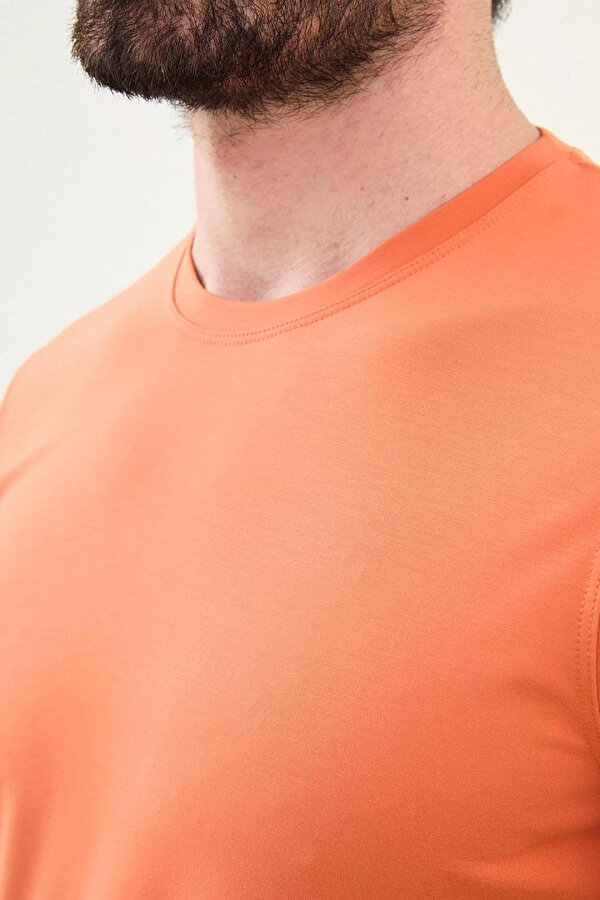 Mcr Düz Slim Fit Bisiklet Yaka Basic Erkek T-Shirt 36863