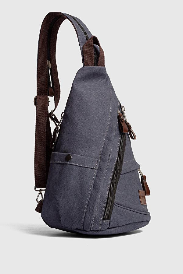 byHAKAN GK73 Kanvas Sırt çantasıı Omuz Çantası Spor çantası GRİ