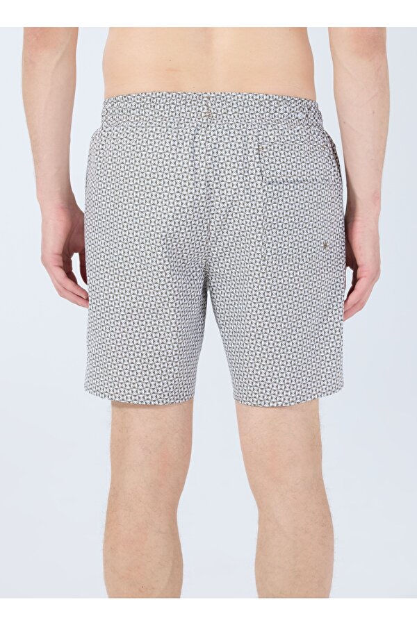 Discovery Expedition D5SM-MY 3401 Haki Baskılı Erkek Şort Mayo