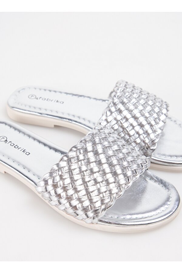 F by Fabrika Gümüş Kadın Terlik NENSI