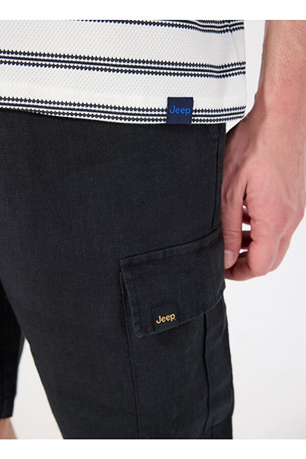 Jeep Çizgili Beyaz Erkek Polo T-Shirt J5SM-TST7383