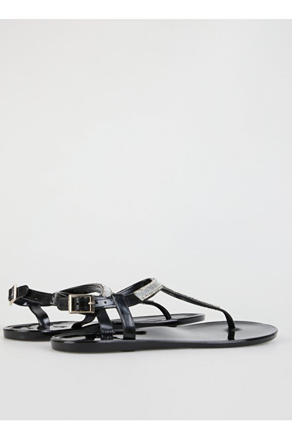 Fabrika Siyah Kadın Taşlı Sandalet IVANA