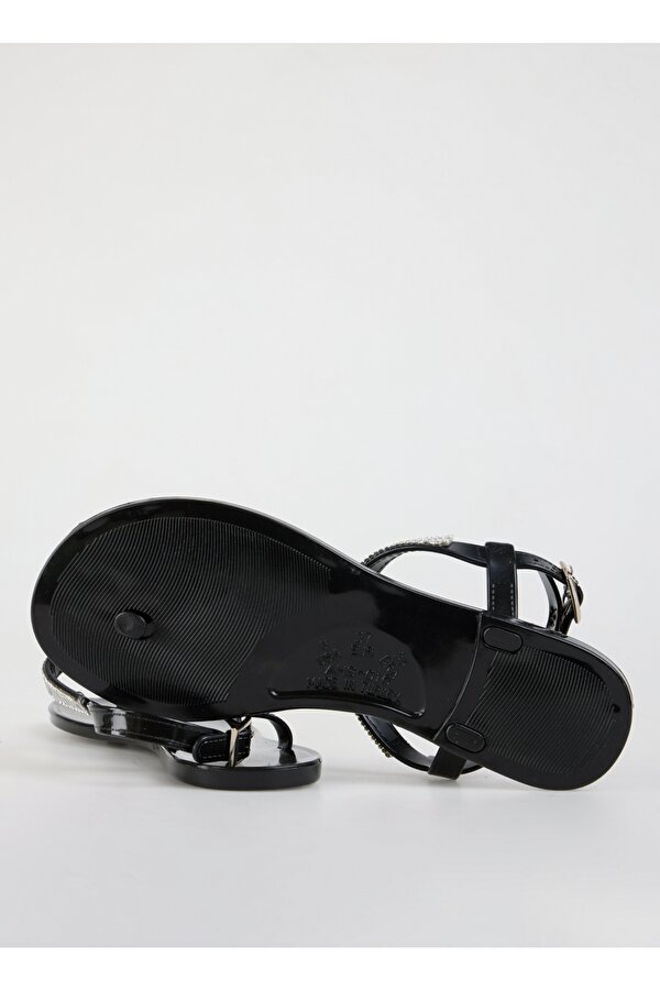 Fabrika Siyah Kadın Taşlı Sandalet IVANA