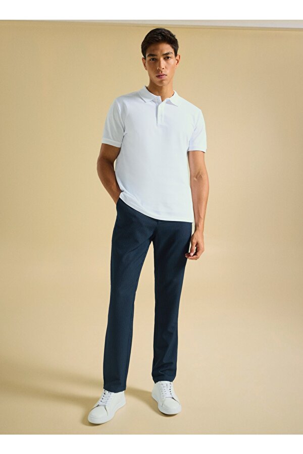 People by Fabrika Normal Bel Normal Paça Lacivert Erkek Chino Pantolon PBF5SM-PNT 5019