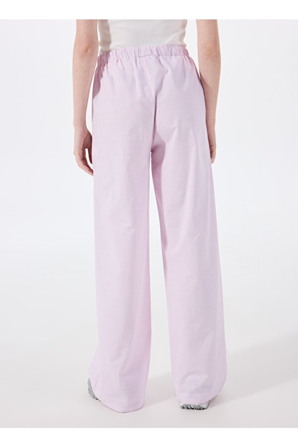 Jeep Lastikli Bel Bol Kesim Pembe Kadın Pantolon J5SL-PNT7010