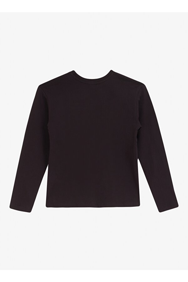 Discovery Expedition Siyah Erkek Çocuk Bisiklet Yaka Relaxed Baskılı T-Shirt D4WB-TST3140