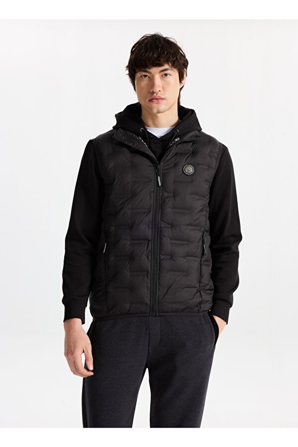 Discovery Expedition D5WM-YLK3307 Siyah Relaxed Kapitone Erkek Yelek