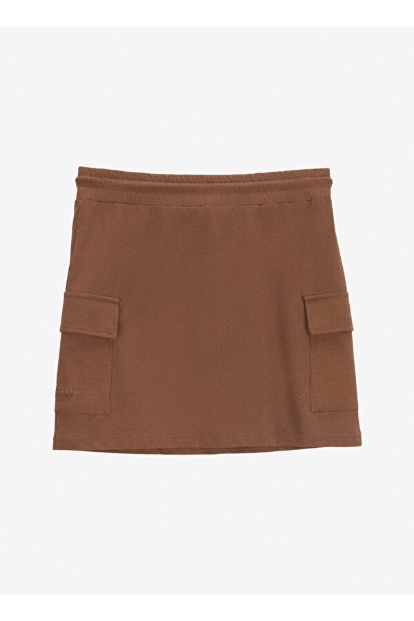 Discovery Expedition D5SL-ETK3580 Kahve Relaxed Düz Kadın Etek