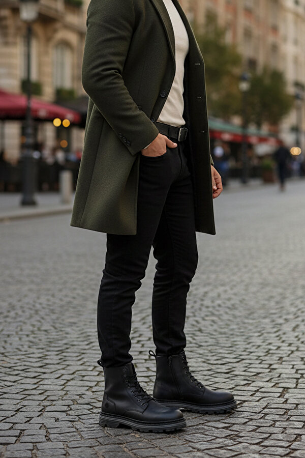 SPEZIA 5PR Siyah Erkek Postal - Görsel 3