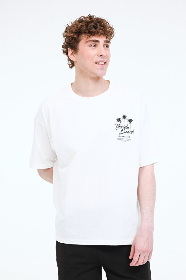 Lumberjack ML GETA 11HL112 5PR Beyaz Erkek Kısa Kol T-Shirt