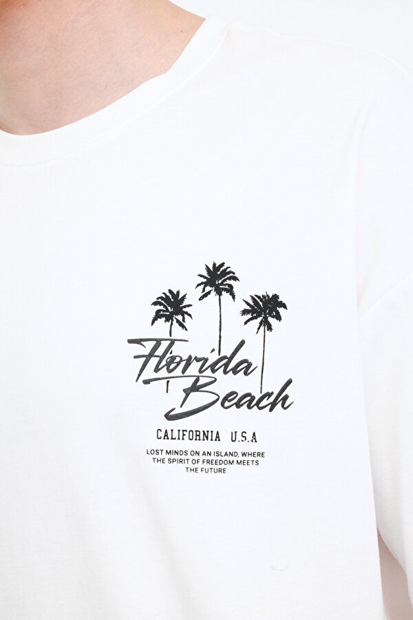 Lumberjack ML GETA 11HL112 5PR Beyaz Erkek Kısa Kol T-Shirt