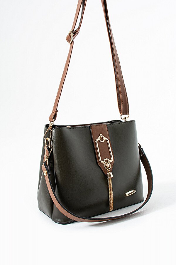 Ayakkabı Fuarı Elit 25KSNM1438C Kadın Omuz Çantası Haki