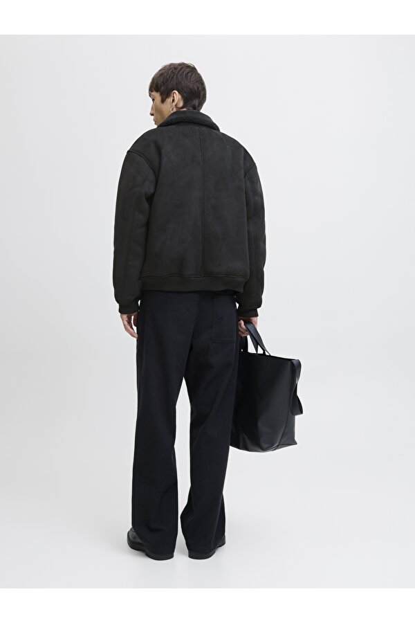 Jack & Jones Jack Jones Jprbluluke Bomber Jacket Sn Erkek Siyah Mont 12282444-02