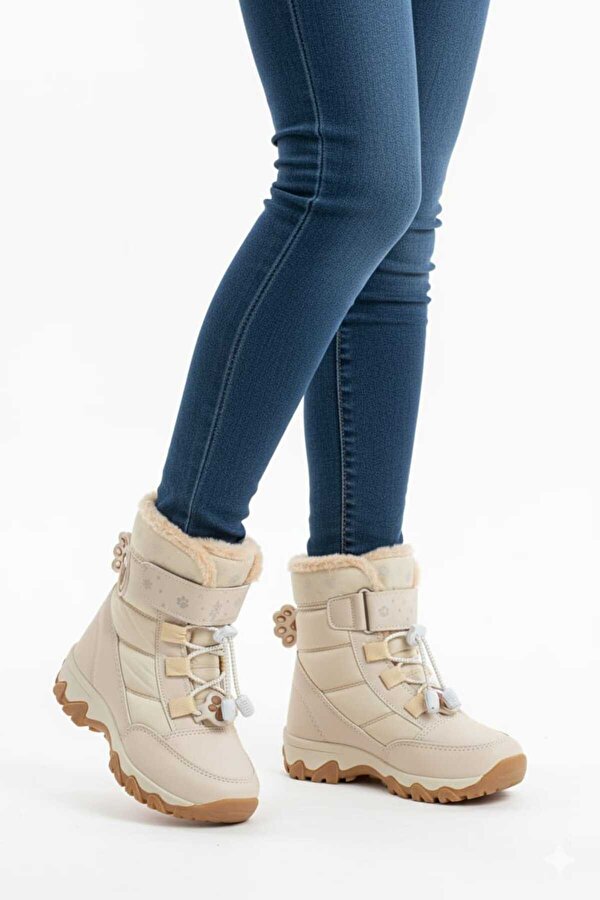 Mcdark SYD KÜRKLÜ SOĞUYA DAYANIKLI SU GEÇİRMEZ CIRTLI KAR BOTU