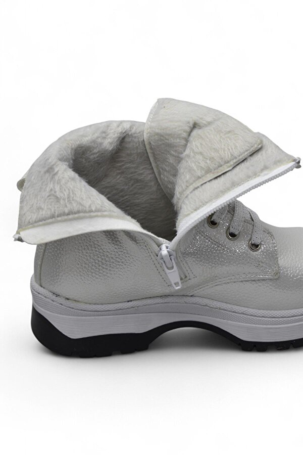 Ispartalılar 269 Ortopedik Bağcıklı Fermuarlı Kız Çocuk Bot Ayakkabı Kürklü Kız Çocuk Bot