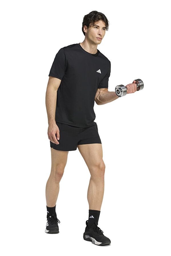 adidas WE BAS T BLACK Siyah Erkek Kısa Kol T-Shirt