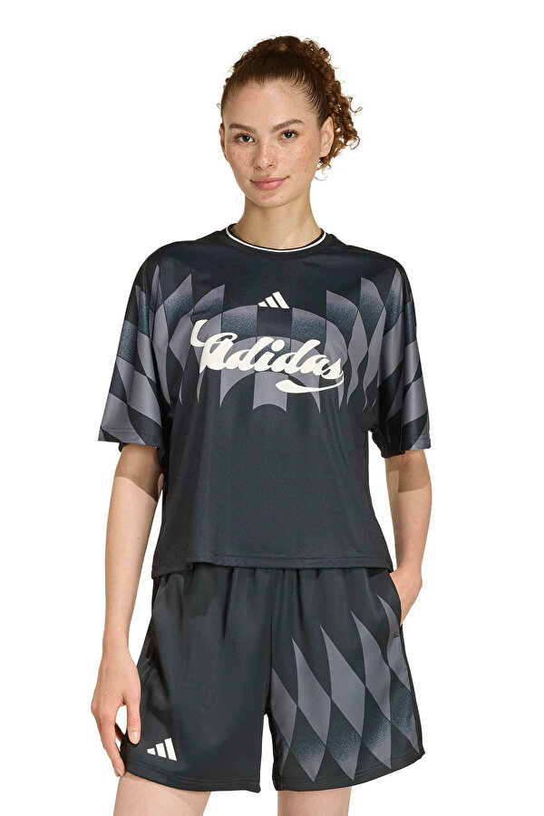 Kısa Kol T-Shirt Kadın Siyah W TIRO CG HO T BLACK/OWHI - 2. Ürüne %50 İndirim