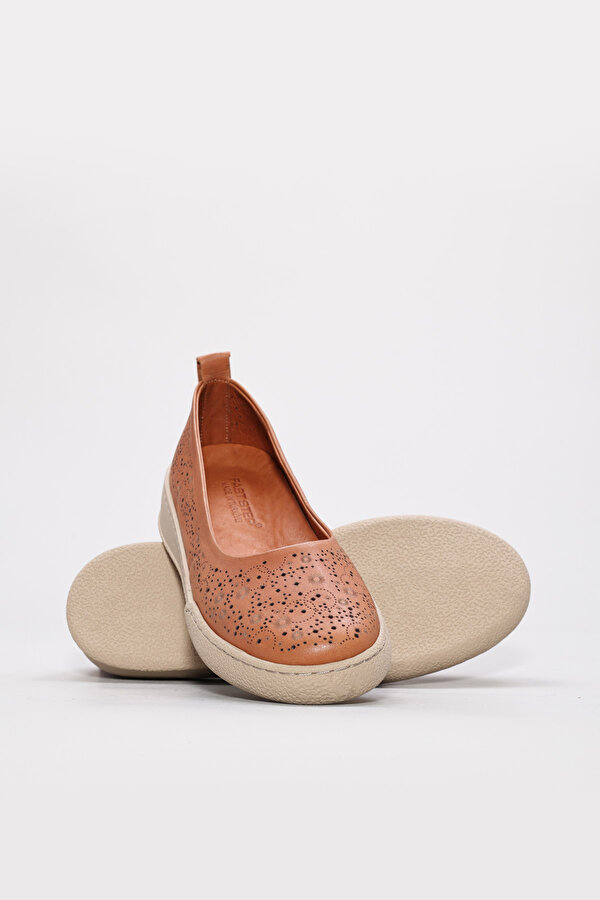 Fast Step Hakiki Deri  Kadın Babet Ayakkabı 657ZA3331