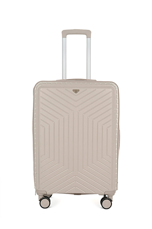 Lumberjack PARIS -B PP 5PR Bej Unisex Büyük Boy Valiz