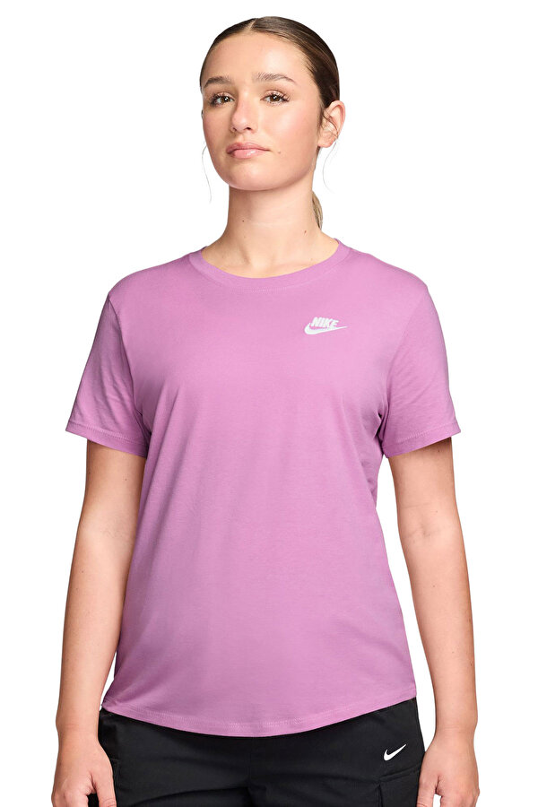 Sportswear Club Esse Pembe Kadın Kısa Kol T-Shirt - 2. Ürüne %50 İndirim