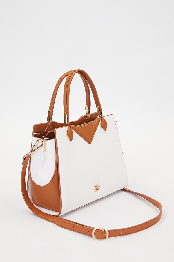 Levidor Beyaz Camel Kadın Omuz Çantası 930204