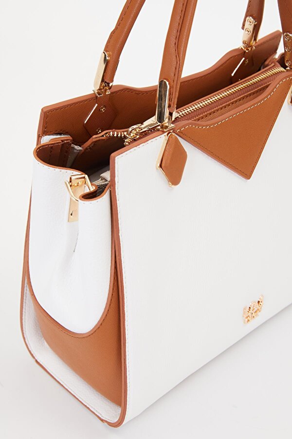 Levidor Beyaz Camel Kadın Omuz Çantası 930204