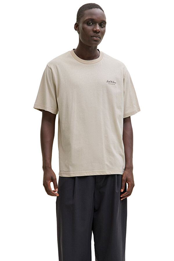Jack & Jones JJEARCHIVE GRAPHIC TEE Bej Erkek Kısa Kol T-Shirt