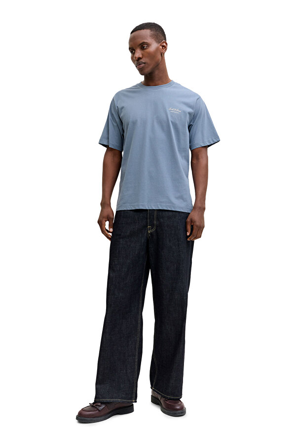 Jack & Jones JJEARCHIVE GRAPHIC TEE SS Mavi Erkek Kısa Kol T-Shirt