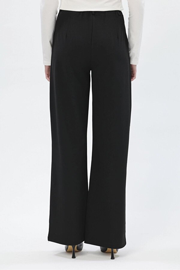 Fashion Friends Esnek Yüksek Bel Geniş Paça Kadın Pantolon 25K0101K1