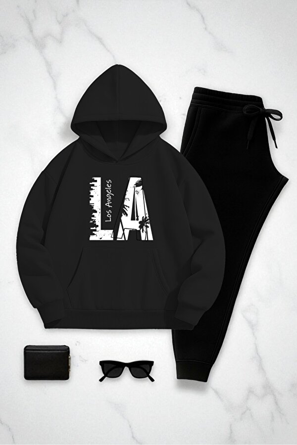 uyguntarz Unisex Los Angeles Baskılı Eşofman Takımı