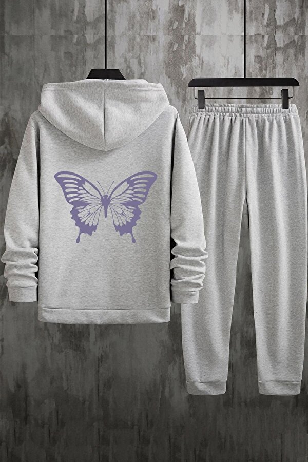 uyguntarz Unisex Butterfly Baskılı Eşofman Takımı