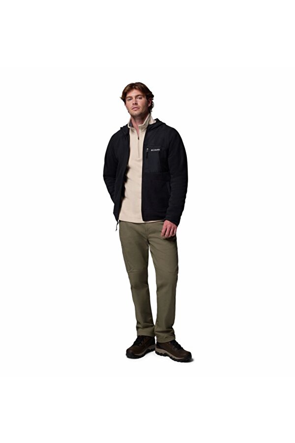 Columbia Fast Trek™ Overlay Hooded Full Zip Siyah Erkek Outdoor Polar AM3470-010